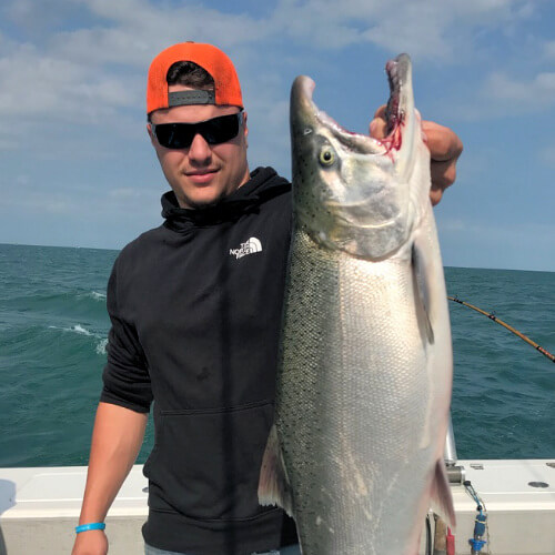 Salmon caught on Lake Ontario, Pulaski NY